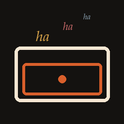 A drawer pulled open, with three small ha&rsquo;s escaping upward